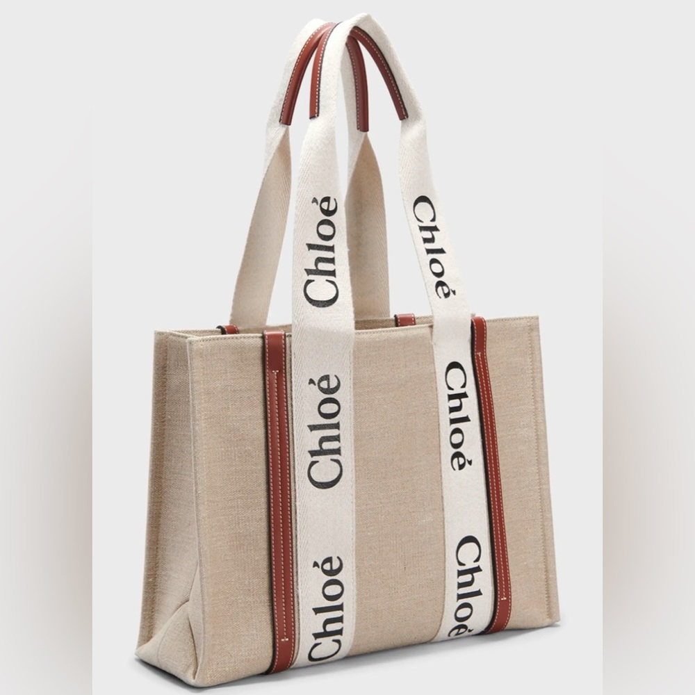 Chloe Medium Tote Bag in Linen